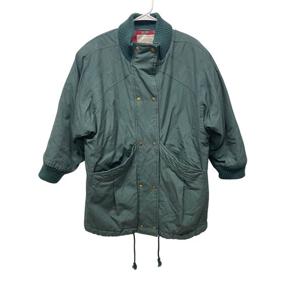Vintage Mulberry Street Women's Over-coat oversized winter jacket green large - Picture 1 of 9